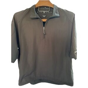 Nike Large Golf Storm Fit 1/4 Zip Short Sleeve Pullover Jacket Men's Windbreaker